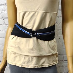 New Feathertop Reflective waterproof black and blue zippered running belt